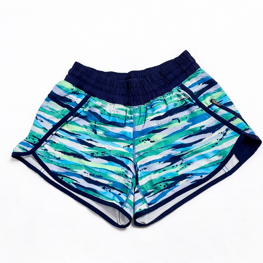 Lululemon Tracker Short III 4” Size 6 Seven Wonders Multi Hero‎ Blue Running Gym